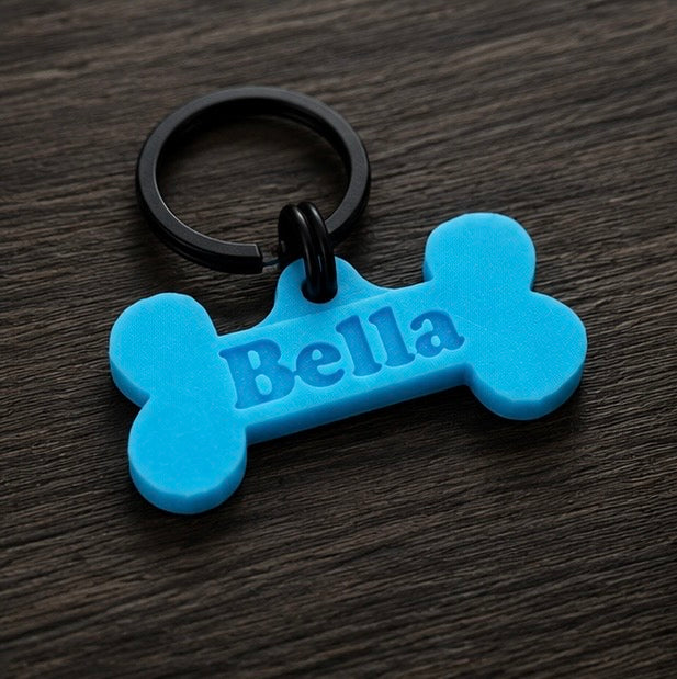 Glow in the Dark Dog Tag – Bone| GlowTag