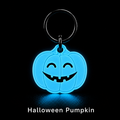 Glow in the Dark Pet Tag –Pumpkin| GlowTag