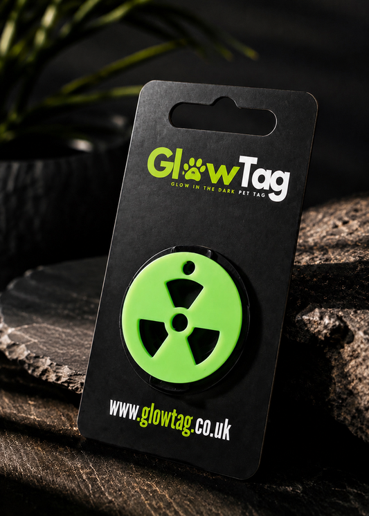 Glow in the Dark Pet Tag – Biohazard | GlowTag