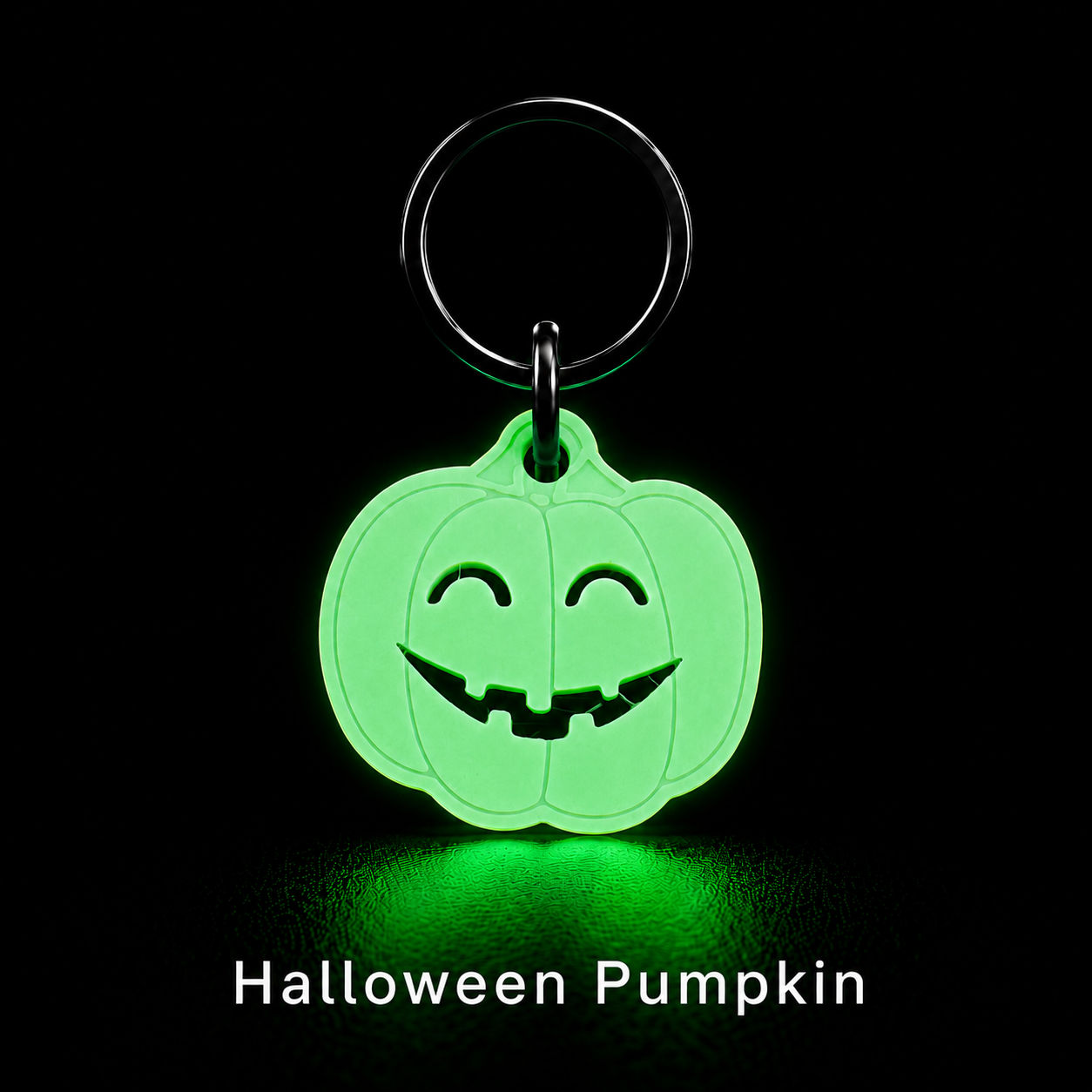 Glow in the Dark Pet Tag –Pumpkin| GlowTag