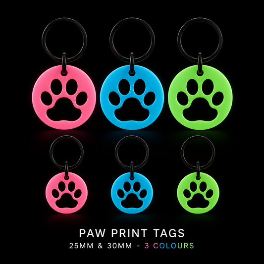 Glow in the Dark Dog Tag – 35mm | GlowTag