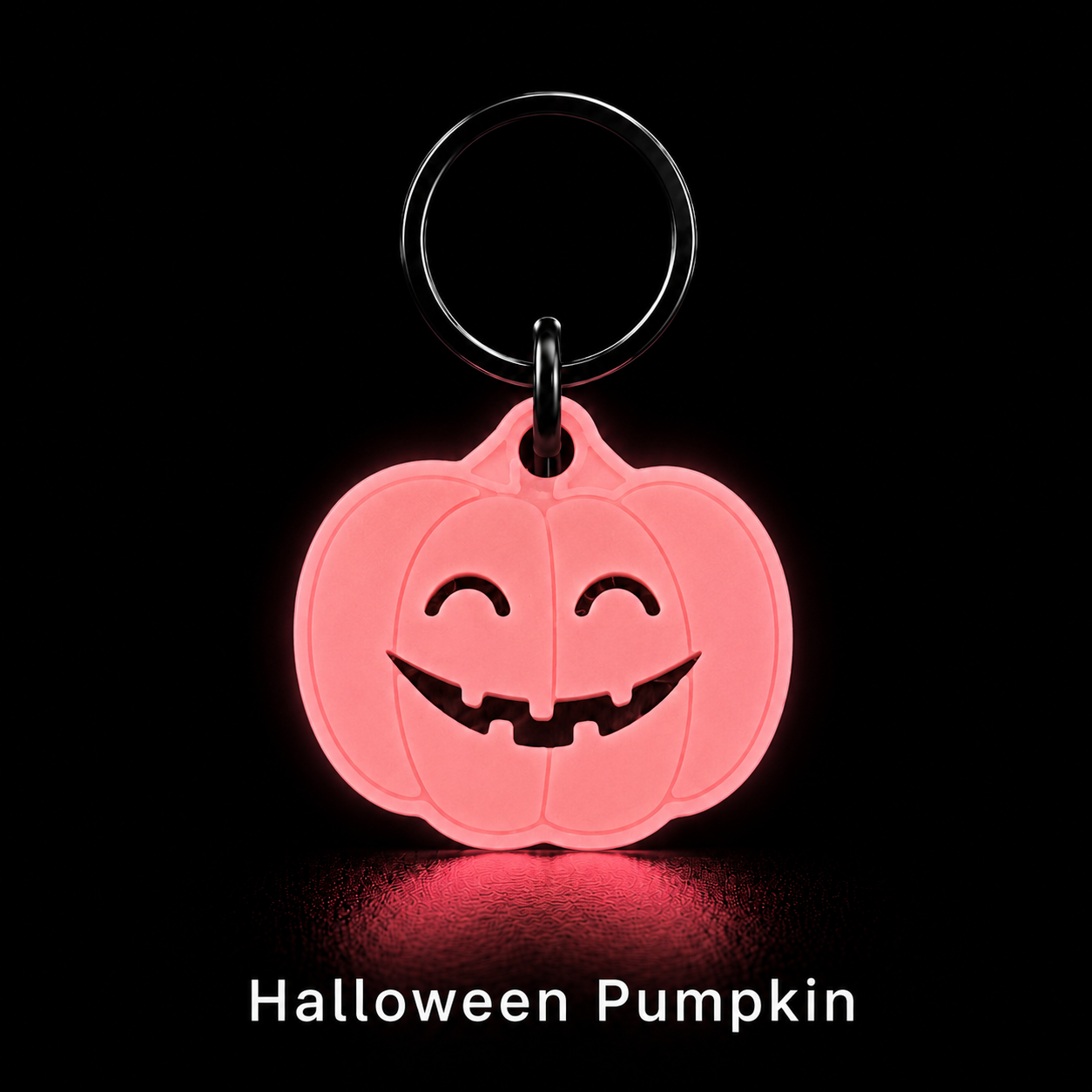 Glow in the Dark Pet Tag –Pumpkin| GlowTag