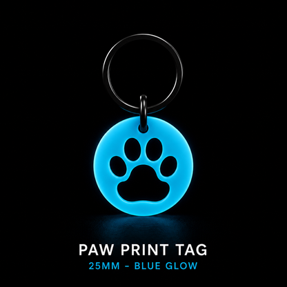Glow in the Dark Dog Tag – 25mm | GlowTag