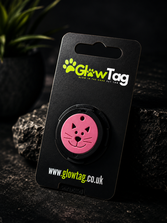 Glow in the Dark Cat Tag – 25mm | GlowTag