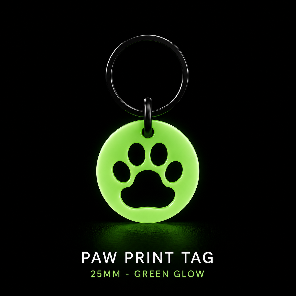 Glow in the Dark Dog Tag – 25mm | GlowTag