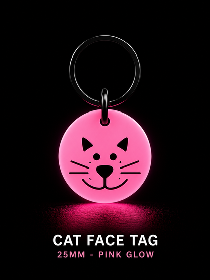 Glow in the Dark Cat Tag – 25mm | GlowTag