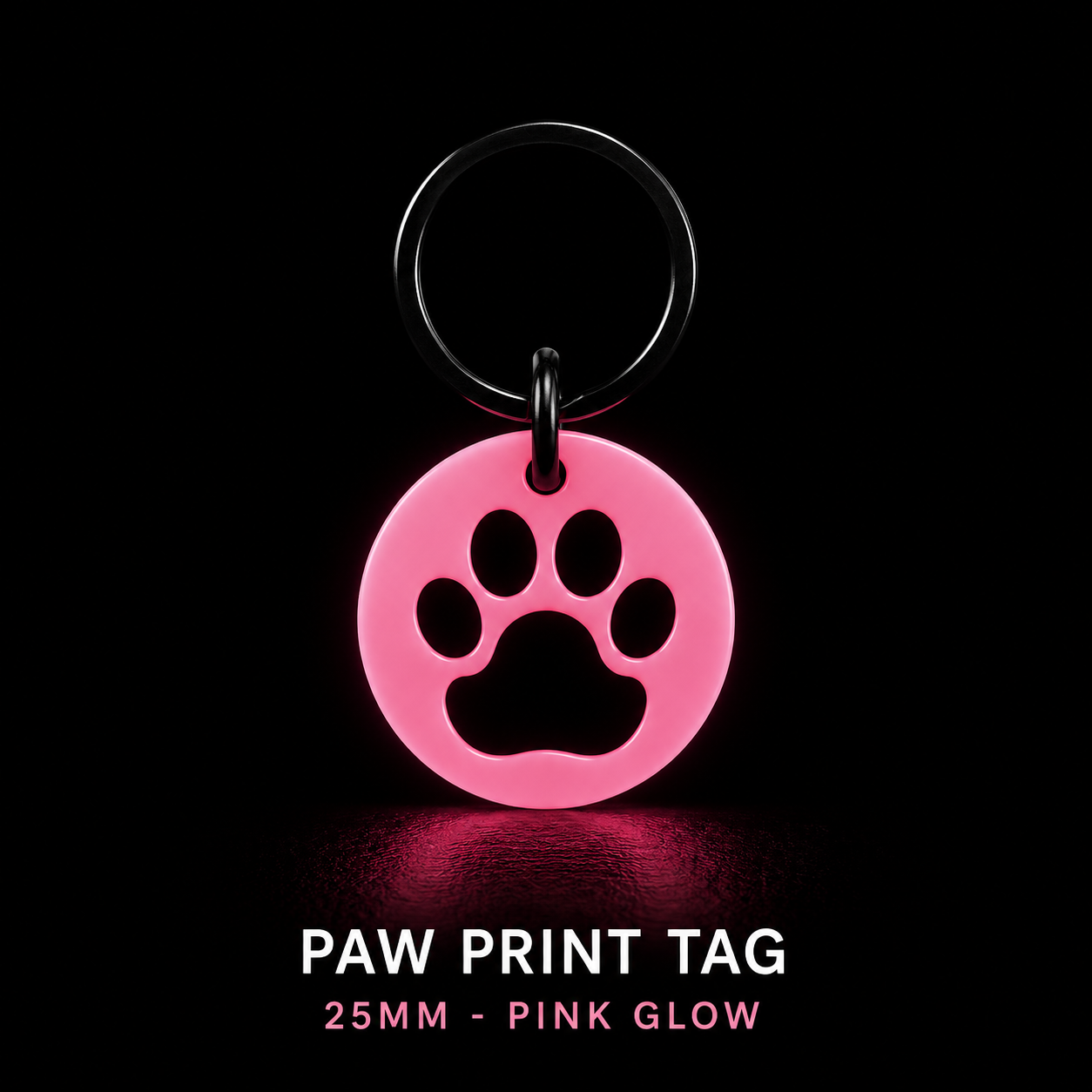 Glow in the Dark Dog Tag – 25mm | GlowTag