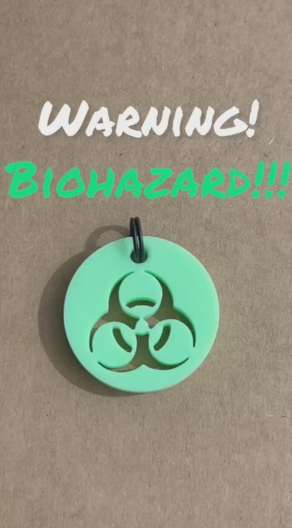 Glow in the Dark Pet Tag – Biohazard | GlowTag